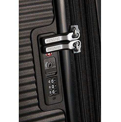 American Tourister Soundbox Spinner Equipaje de mano M (67 cm 81 L), Negro (Bass Black)