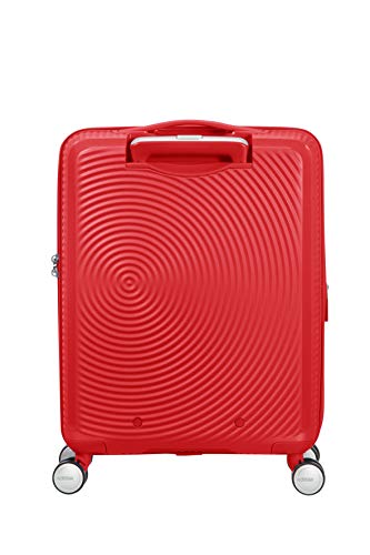American Tourister Soundbox - Spinner Small Expandable Equipaje de Mano, 55 cm, 41 Liters, Rojo (Coral Red)