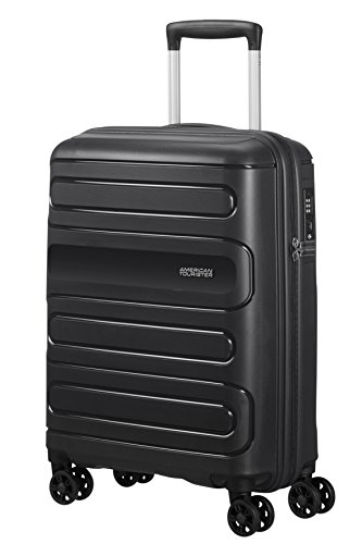 American Tourister Sunside Spinner 55/20 Equipaje de Mano, 55 cm, 35 litros, Negro (Black)