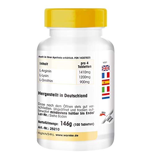 Amino Acids Complex Tri Amino Mix – Complejo de aminoácidos – L-Arginina + Lisina + Ornitina – Altamente dosificado – 100 comprimidos Amino Acids Complex Tri Amino Mix – Complejo de aminoácidos – L-Arginina + Lisina + Ornitina – Altamente dosificado – 100 comprimidos