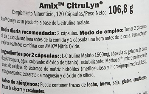 Amix Citrulyn 750 Mg 120 Caps 0.2 200 g