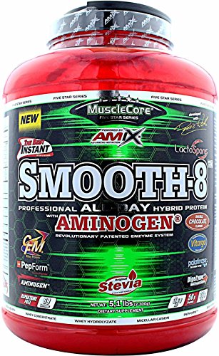 Amix MuscleCore Smooth 8 Hybrid Protein 2.3 kg el tamaño, la resistencia, la recuperación