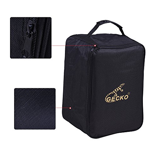 ammoon Caja Cajon Estándar para niños GECKO L03 Mochila Mochila 600D 5MM Acolchado de Algodón con Asa de Transporte Bandolera de Ammoon (Cajón Bolsa 1)