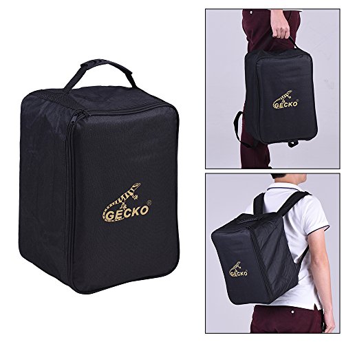 ammoon Caja Cajon Estándar para niños GECKO L03 Mochila Mochila 600D 5MM Acolchado de Algodón con Asa de Transporte Bandolera de Ammoon (Cajón Bolsa 1)