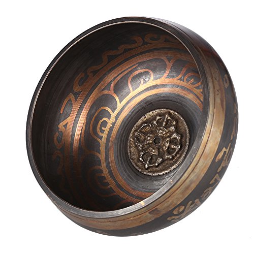ammoon Tibetano de la Campana Metal Tazón de Cantar Exquisito 2,8 Pulgadas Hecho a Mano con el Delantero para el Budismo Meditación Budista & Relajación Curativa ammoon Tibetano de la Campana Metal Tazón de Cantar Exquisito 2,8 Pulgadas Hecho a Mano con el Delantero para el Budismo Meditación Budista & Relajación Curativa