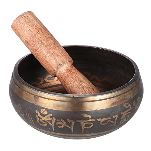 ammoon Tibetano de la Campana Metal Tazón de Cantar Exquisito 2,8 Pulgadas Hecho a Mano con el Delantero para el Budismo Meditación Budista & Relajación Curativa ammoon Tibetano de la Campana Metal Tazón de Cantar Exquisito 2,8 Pulgadas Hecho a Mano con el Delantero para el Budismo Meditación Budista & Relajación Curativa