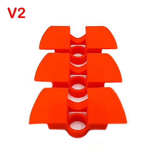 Amortiguador de Goma Flexible V2 Anti Holgura y Vibración Para Xiaomi Mijia M365 / Pro Scooter Eléctrico, Pieza Protección Led, M365 Accesorios, Patinete Electrico, Accesorios Mijia (Rojo)