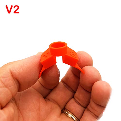 Amortiguador de Goma Flexible V2 Anti Holgura y Vibración Para Xiaomi Mijia M365 / Pro Scooter Eléctrico, Pieza Protección Led, M365 Accesorios, Patinete Electrico, Accesorios Mijia (Rojo)