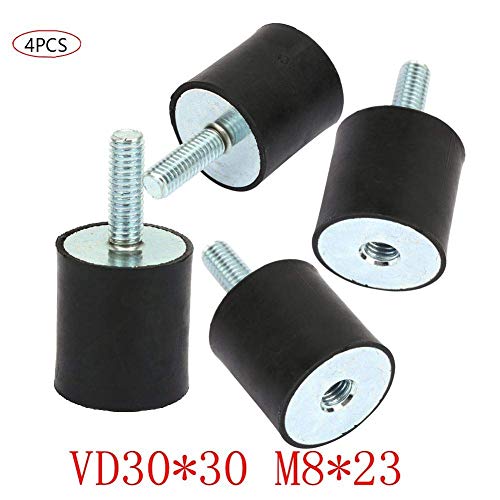 Amortiguador de Goma,Soportes De Goma Para Motores,4pcs M8 Montaje Antivibraciones Silentblock De Tornillo De Doble,Para Compresores De Aire,Motores De Gasolina,Bombas De Agua(VD30* 30 M8*23) Amortiguador de Goma,Soportes De Goma Para Motores,4pcs M8 Montaje Antivibraciones Silentblock De Tornillo De Doble,Para Compresores De Aire,Motores De Gasolina,Bombas De Agua(VD30* 30 M8*23)