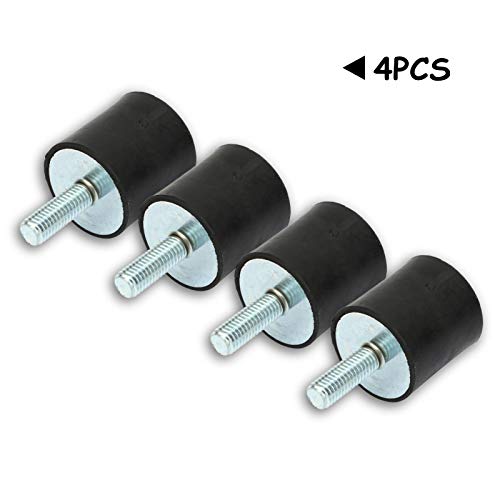 Amortiguador de Goma,Soportes De Goma Para Motores,4pcs M8 Montaje Antivibraciones Silentblock De Tornillo De Doble,Para Compresores De Aire,Motores De Gasolina,Bombas De Agua(VD30* 30 M8*23)