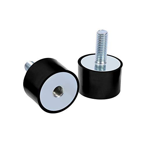 Amortiguadores de Goma, Juego de 4 Montajes Aisladores de Goma con Tacos M8 Antivibración Silentblock para Embarcación (VD30*20 M8*23) Amortiguadores de Goma, Juego de 4 Montajes Aisladores de Goma con Tacos M8 Antivibración Silentblock para Embarcación (VD30*20 M8*23)