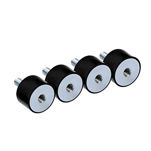 Amortiguadores de Goma, Juego de 4 Montajes Aisladores de Goma con Tacos M8 Antivibración Silentblock para Embarcación (VD30*20 M8*23) Amortiguadores de Goma, Juego de 4 Montajes Aisladores de Goma con Tacos M8 Antivibración Silentblock para Embarcación (VD30*20 M8*23)