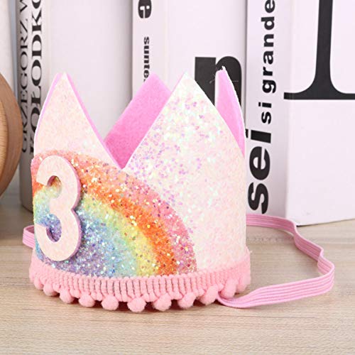 Amosfun Brillo Tres Tercer Cumpleaños Corona Tiara Sombrero Tercer Tercer Cumpleaños Fiesta Regalos para Bebés Niñas Niños Estilo 1 Amosfun Brillo Tres Tercer Cumpleaños Corona Tiara Sombrero Tercer Tercer Cumpleaños Fiesta Regalos para Bebés Niñas Niños Estilo 1