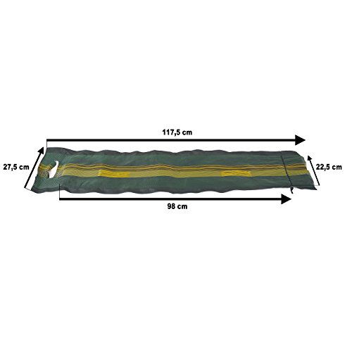 Ampel 24 - Set de 6 Bolsas de Arena con Mango y Tirante/Sacos vaciós Tejidas en monofilamento/contrapeso para jardín o Camping