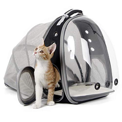 Ampliable Portador Del Gato Mochila, Cápsula Espacial Burbuja Portador Del Gato Para El Pequeño Perro, Mascotas Yendo De Excursión El Morral Que Acampa