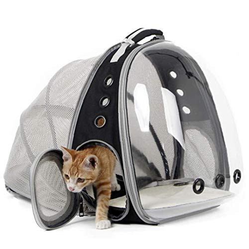 Ampliable Portador Del Gato Mochila, Cápsula Espacial Burbuja Portador Del Gato Para El Pequeño Perro, Mascotas Yendo De Excursión El Morral Que Acampa