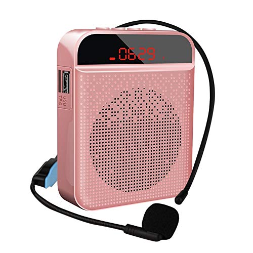 Amplificador de voz Altavoz Bluetooth portátil 3W 3000mAh Compatible con grabación Bluetooth y tarjeta TF Amplificador inalámbrico portátil para profesores Guía turístico Entrenadores