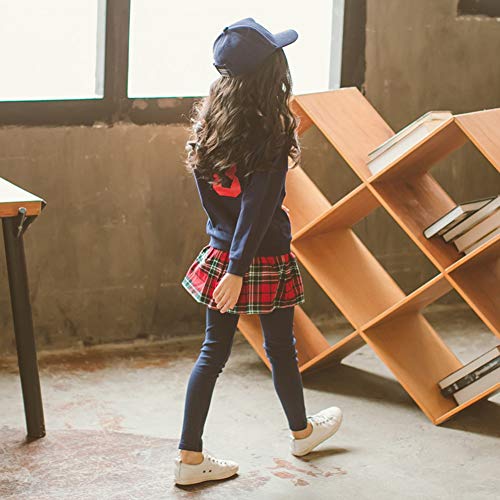 amropi Niñas Leggings Mallas Largas con Falda y Manga Larga Jersey Sudadera Tops 2 Piezas Traje Ropa Conjunto (Azul Marino,8-10 años) amropi Niñas Leggings Mallas Largas con Falda y Manga Larga Jersey Sudadera Tops 2 Piezas Traje Ropa Conjunto (Azul Marino,8-10 años)