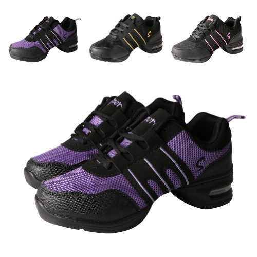 Amur Leopard Zapatos de Baile Negro con Violado para Mujer Zapatos Deportivos para Danza Latina Jazz Salsa Talla 36 Amur Leopard Zapatos de Baile Negro con Violado para Mujer Zapatos Deportivos para Danza Latina Jazz Salsa Talla 36