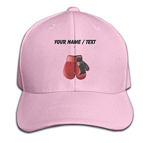 AmyNovelty Gorra del Camionero,Guantes de Boxeo Personalizados Gorras de béisbol Ajustables Sombrero de papá no Estructurado 100% algodón Ceniza