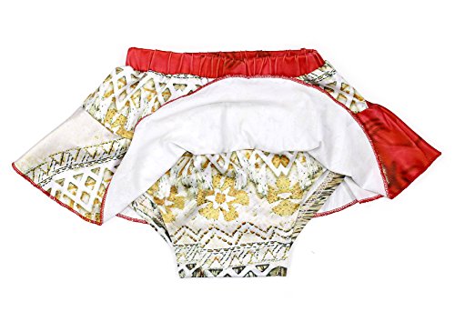 AmzBarley Moana Traje de Baño Bañador Niña Dos Piezas Conjuntos de Halter Top y Falda Corta Set Verano Playa Piscina Ropa de Natación Nadar Girls Swimwear Bathing Suit Rojo 13,7-8 Años