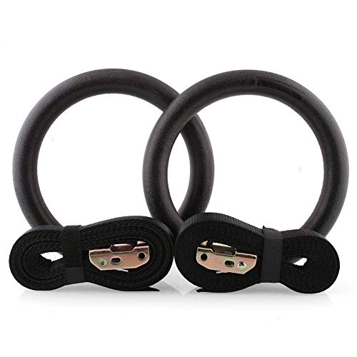 amzdeal Anillos de Gimnasia Olímpico Anillos de Gimnasia ABS Profesional con Hebillas Ajustables para Entrenamiento (Capacidad de Carga es de 400kg-Un Par) (16.5cm) (23.3cm) amzdeal Anillos de Gimnasia Olímpico Anillos de Gimnasia ABS Profesional con Hebillas Ajustables para Entrenamiento (Capacidad de Carga es de 400kg-Un Par) (16.5cm) (23.3cm)