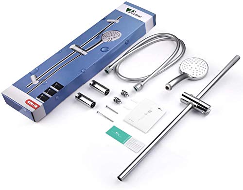 Amzdeal Sistema de Ducha 700 mm, Conjunto de Ducha con Barra 3 chorros, Barra de Ducha, Manguera de Ducha PVC 150 cm, Ducha de Mano 110mm / AZ012R Amzdeal Sistema de Ducha 700 mm, Conjunto de Ducha con Barra 3 chorros, Barra de Ducha, Manguera de Ducha PVC 150 cm, Ducha de Mano 110mm / AZ012R