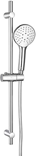 Amzdeal Sistema de Ducha 700 mm, Conjunto de Ducha con Barra 3 chorros, Barra de Ducha, Manguera de Ducha PVC 150 cm, Ducha de Mano 110mm / AZ012R Amzdeal Sistema de Ducha 700 mm, Conjunto de Ducha con Barra 3 chorros, Barra de Ducha, Manguera de Ducha PVC 150 cm, Ducha de Mano 110mm / AZ012R