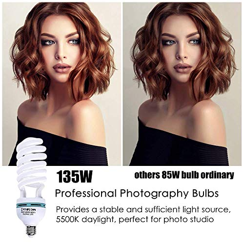 Amzdeal Softbox Focos Kit Iluminacion Fotografia con 2 Ventana de Luz 135W, 2 Softbox 50x70cm, 2 Tripodes Luz Continua para Estudio Fotográfico Profesional,Nuevo Amzdeal Softbox Focos Kit Iluminacion Fotografia con 2 Ventana de Luz 135W, 2 Softbox 50x70cm, 2 Tripodes Luz Continua para Estudio Fotográfico Profesional,Nuevo