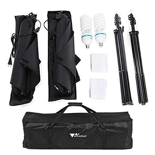 Amzdeal Softbox Focos Kit Iluminacion Fotografia con 2 Ventana de Luz 135W, 2 Softbox 50x70cm, 2 Tripodes Luz Continua para Estudio Fotográfico Profesional,Nuevo Amzdeal Softbox Focos Kit Iluminacion Fotografia con 2 Ventana de Luz 135W, 2 Softbox 50x70cm, 2 Tripodes Luz Continua para Estudio Fotográfico Profesional,Nuevo
