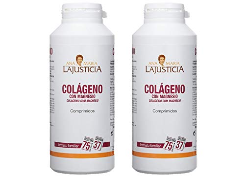 Ana Maria Lajusticia - Colágeno con magnesio – 900 comprimidos articulaciones fuertes y piel tersa. Regenerador de tejidos con colageno hidrolizado tipo 1 y tipo 2. Envase para 150 días de tratamiento Ana Maria Lajusticia - Colágeno con magnesio – 900 comprimidos articulaciones fuertes y piel tersa. Regenerador de tejidos con colageno hidrolizado tipo 1 y tipo 2. Envase para 150 días de tratamiento