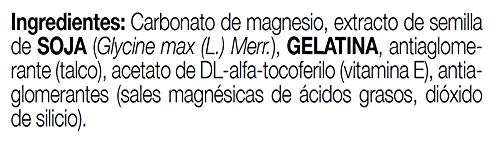 Ana Maria Lajusticia - Isoflavonas con magnesio + VIT E – 30 cápsulas. Reduce los síntomas de la menopausia. Apto para veganos. Envase para 30 días de tratamiento.