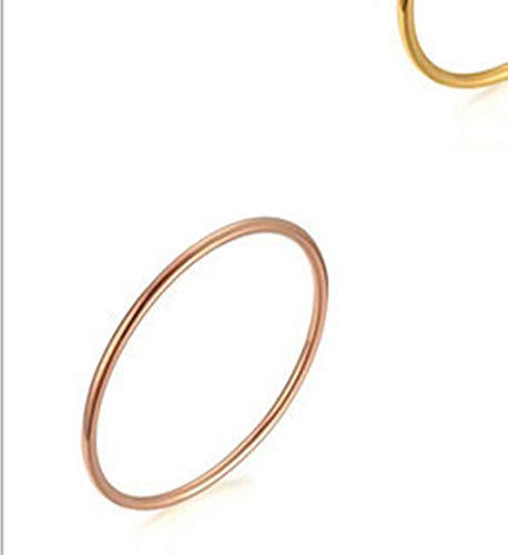 AnazoZ Pulsera para Mujer Acero Inoxidable Brazalete Oro Rosa Alto Pulido 0.3x18.84CM AnazoZ Pulsera para Mujer Acero Inoxidable Brazalete Oro Rosa Alto Pulido 0.3x18.84CM