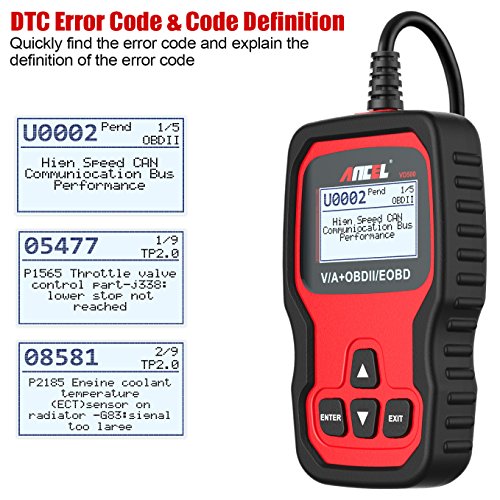 ANCEL VD500 Escáner de Diagnóstico de Sistema Completo para Volkswagen VW Audi Skoda Seat Lector de Código OBD2 EPB ABS SRS Cambio de Aceite del Motor y Restablecimiento de Las Pastillas de Freno ANCEL VD500 Escáner de Diagnóstico de Sistema Completo para Volkswagen VW Audi Skoda Seat Lector de Código OBD2 EPB ABS SRS Cambio de Aceite del Motor y Restablecimiento de Las Pastillas de Freno