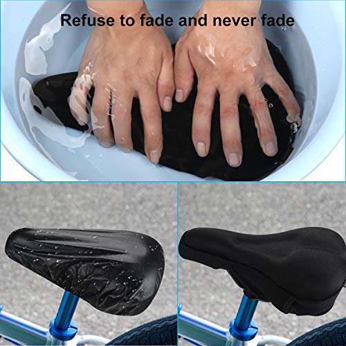 Ancocs Cubre Sillin Bicicleta Gel, Cojin Sillin Bicicleta Velcro para Ajustar Diseño Ergonómico con Profesional Cubierta Impermeabile para Ciclismo(2) Ancocs Cubre Sillin Bicicleta Gel, Cojin Sillin Bicicleta Velcro para Ajustar Diseño Ergonómico con Profesional Cubierta Impermeabile para Ciclismo(2)