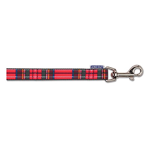 Ancol Nylon Lead Tartan Red 1m X19mm Sz 1-9 Ancol Nylon Lead Tartan Red 1m X19mm Sz 1-9