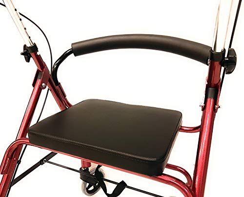 Andador de Aluminio Plegable Rojo 4 Ruedas - Andador Para Ancianos Andador de Aluminio Plegable Rojo 4 Ruedas - Andador Para Ancianos