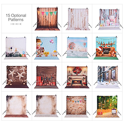 Andoer 1.5 * 2m Fondo Fotografía Telón de Fondo Patrón de Colores de la Bandera de Pared de Madera para Niños Bebé Estudio de Foto Andoer 1.5 * 2m Fondo Fotografía Telón de Fondo Patrón de Colores de la Bandera de Pared de Madera para Niños Bebé Estudio de Foto