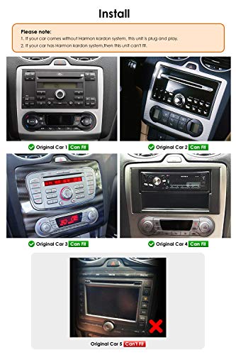 Android 9.0 Car Navigation admite Radio FM Bluetooth WiFi Mirror-Link Fit para Ford Focus Exi en 2004 2005 2006 2007 2008 2009 2010 2011