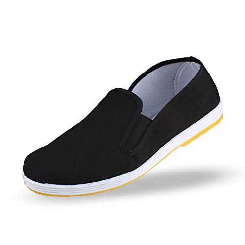 Andux Zapatillas Unisex Negras para Artes Marciales, Kung Fu, Tai Chi con Suela de Dichotomanthes TJX-01 Negro 43 EU (Etiqueta: 44) Andux Zapatillas Unisex Negras para Artes Marciales, Kung Fu, Tai Chi con Suela de Dichotomanthes TJX-01 Negro 43 EU (Etiqueta: 44)