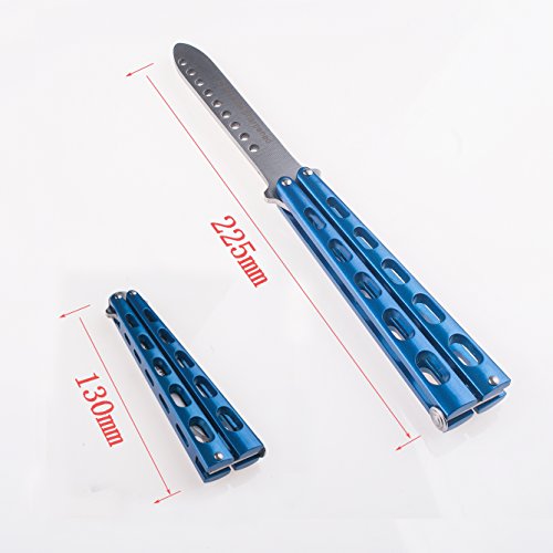 Andux Zone - Herramienta de entrenamiento plegable de metal con agujeros, hoja no ofensiva CS/HDD04 Andux Zone - Herramienta de entrenamiento plegable de metal con agujeros, hoja no ofensiva CS/HDD04