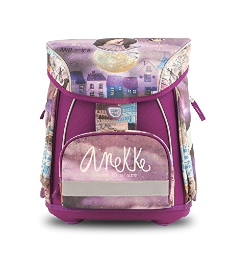 Anekke Ergo Schulranzen/Ergonomic Backpack FIDLOCK Balerina Mochila tipo casual, 42 cm, 23 liters, Multicolor (Balerina)