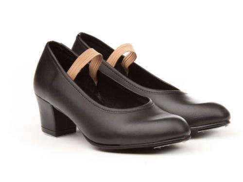 ANGELITOS Zapatos Sevillana Profesional Piel Negro Punta Tacón Metálicos, Mod.303, Calzado Made In Spain. (39) ANGELITOS Zapatos Sevillana Profesional Piel Negro Punta Tacón Metálicos, Mod.303, Calzado Made In Spain. (39)