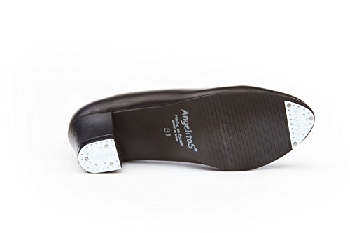 ANGELITOS Zapatos Sevillana Profesional Piel Negro Punta Tacón Metálicos, Mod.303, Calzado Made In Spain. (39) ANGELITOS Zapatos Sevillana Profesional Piel Negro Punta Tacón Metálicos, Mod.303, Calzado Made In Spain. (39)