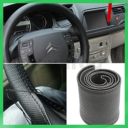 Angelo Caro(TM) DIY Fundas para volante con Agujas e hilo Color Negro Angelo Caro(TM) DIY Fundas para volante con Agujas e hilo Color Negro