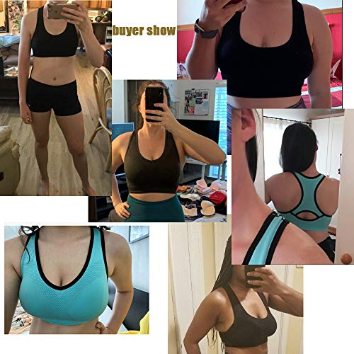 ANGOOL Sujetador Deportivo Almohadillas Extraíbles Yoga Run Bra para Mujer ANGOOL Sujetador Deportivo Almohadillas Extraíbles Yoga Run Bra para Mujer
