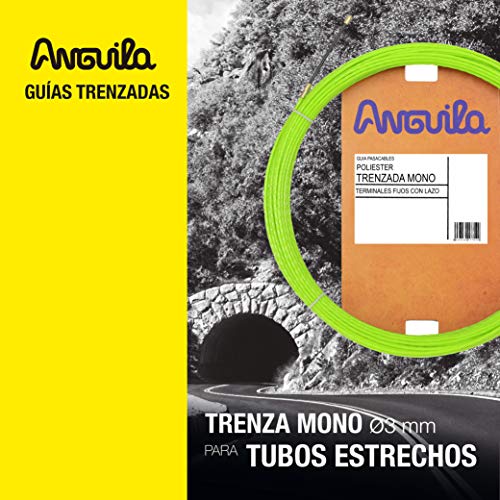ANGUILA MAX 7.3300.006 - Guía pasacables Poliéster Trenzada Monofilamento, 6 m, Especial Tubos Estrechos, Verde ANGUILA MAX 7.3300.006 - Guía pasacables Poliéster Trenzada Monofilamento, 6 m, Especial Tubos Estrechos, Verde