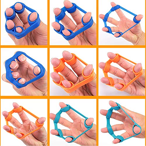 Anillo de Ejercicio y ejercitador de Dedos, fortalecedor de Agarre de Mano Kit de Entrenamiento de Agarre de antebrazo Alivio del Dolor de la muñeca y el Pulgar, Mejorar los músculos del Brazo Anillo de Ejercicio y ejercitador de Dedos, fortalecedor de Agarre de Mano Kit de Entrenamiento de Agarre de antebrazo Alivio del Dolor de la muñeca y el Pulgar, Mejorar los músculos del Brazo