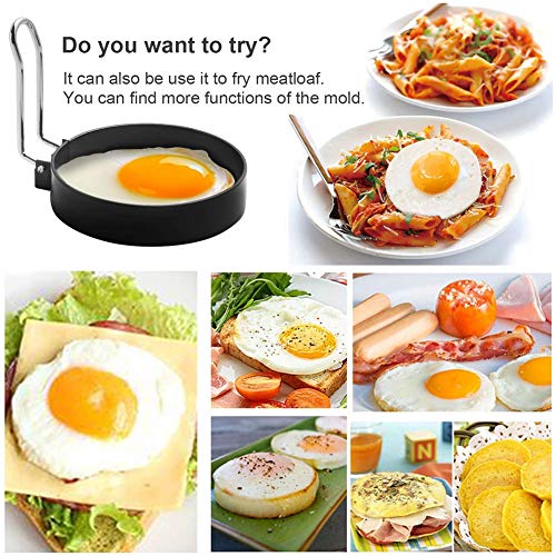 Anillo de Huevo, Egg Rings, Anillos de huevo antiadherentes, 4 pcs Inoxidable Tortilla de Cocina de Molde Antiadherente Molde de Huevo Frito Herramienta de cocción para Muffins de Huevo/panqueques Anillo de Huevo, Egg Rings, Anillos de huevo antiadherentes, 4 pcs Inoxidable Tortilla de Cocina de Molde Antiadherente Molde de Huevo Frito Herramienta de cocción para Muffins de Huevo/panqueques