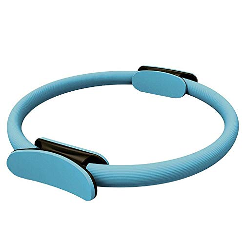 Anillo de Pilates Círculo Mágico para Fitnes, Aro de Pilates para Entrenamiento Fitness los Muslos Internos y Externos Mejora la Fuerza Flexibilidad y Postura (Azul)